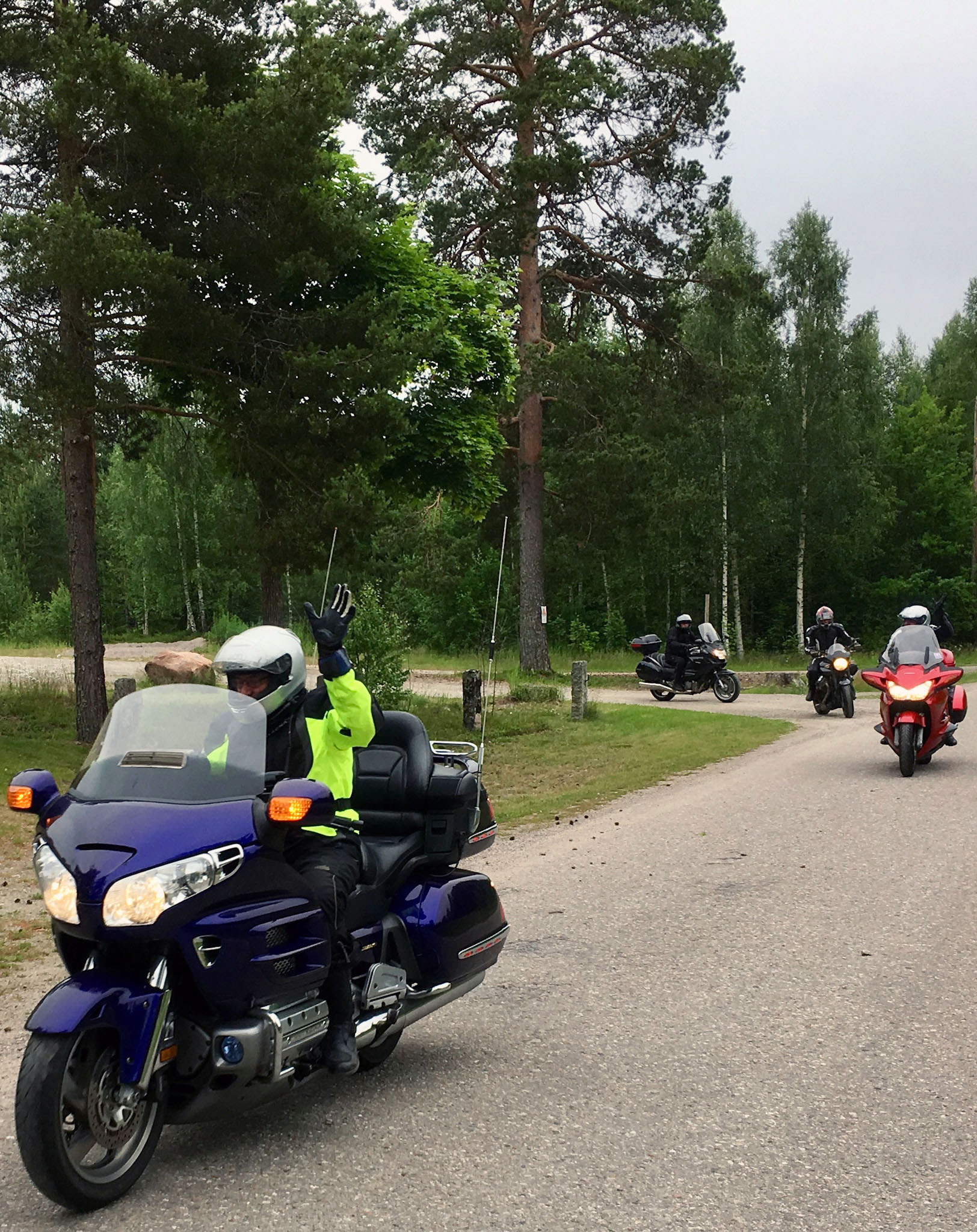 Rinus op de goldwing